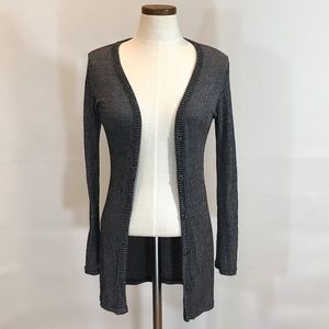 Back Stage By Signal Grey Cardigan